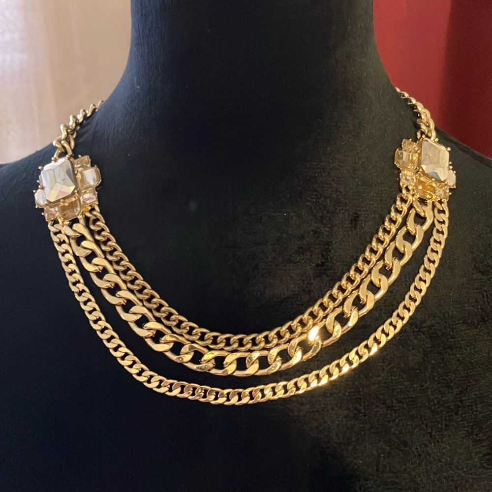A beautiful gold plated necklace
